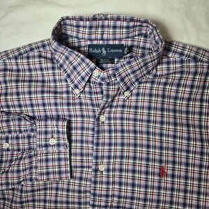 Ralph‎ Lauren Blake Shirt Large Multicolor Plaid Button Down Long Sleeve